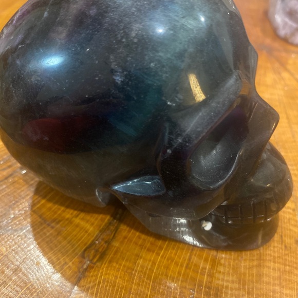 fluorite skull. Rainbow
